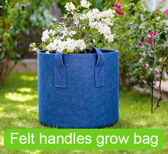 Felt handles grow bag